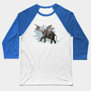 Flying Elephand Baseball T-Shirt